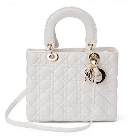 dior white gold bag|lady dior bag inside.